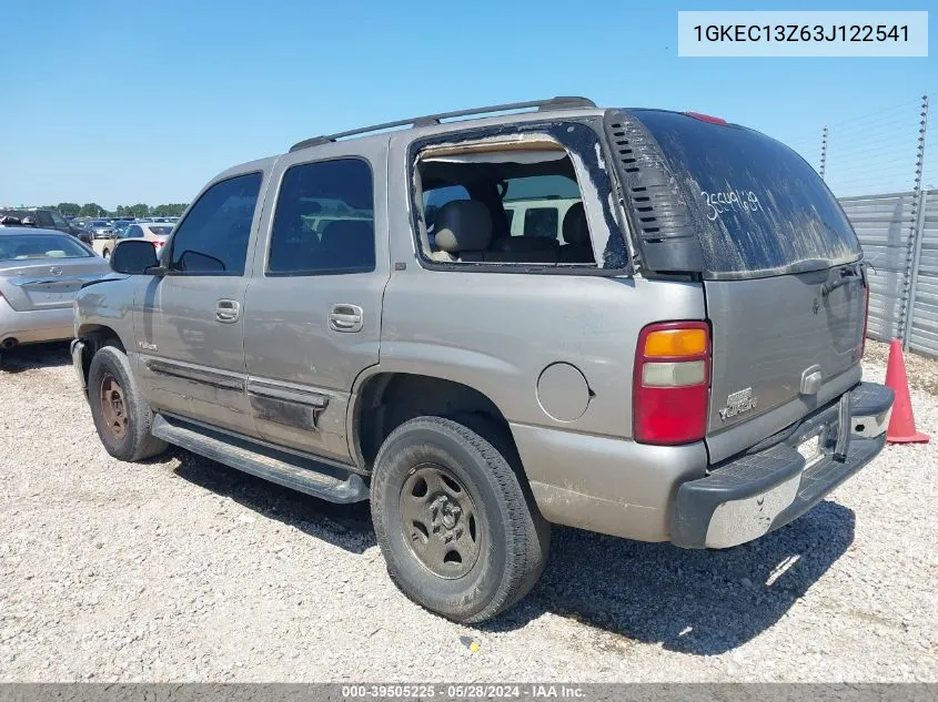 2003 GMC Yukon Slt VIN: 1GKEC13Z63J122541 Lot: 39505225