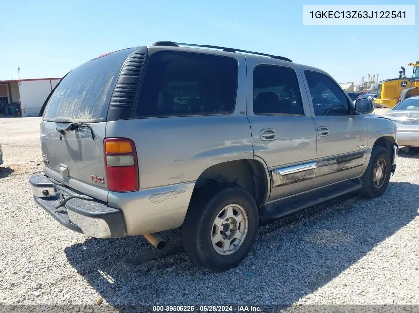 2003 GMC Yukon Slt VIN: 1GKEC13Z63J122541 Lot: 39505225