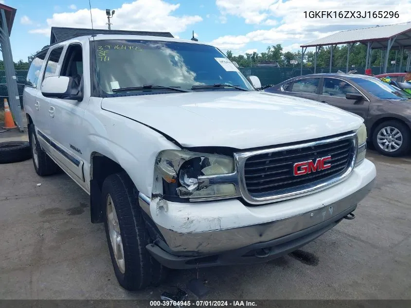 1GKFK16ZX3J165296 2003 GMC Yukon Xl 1500 Sle