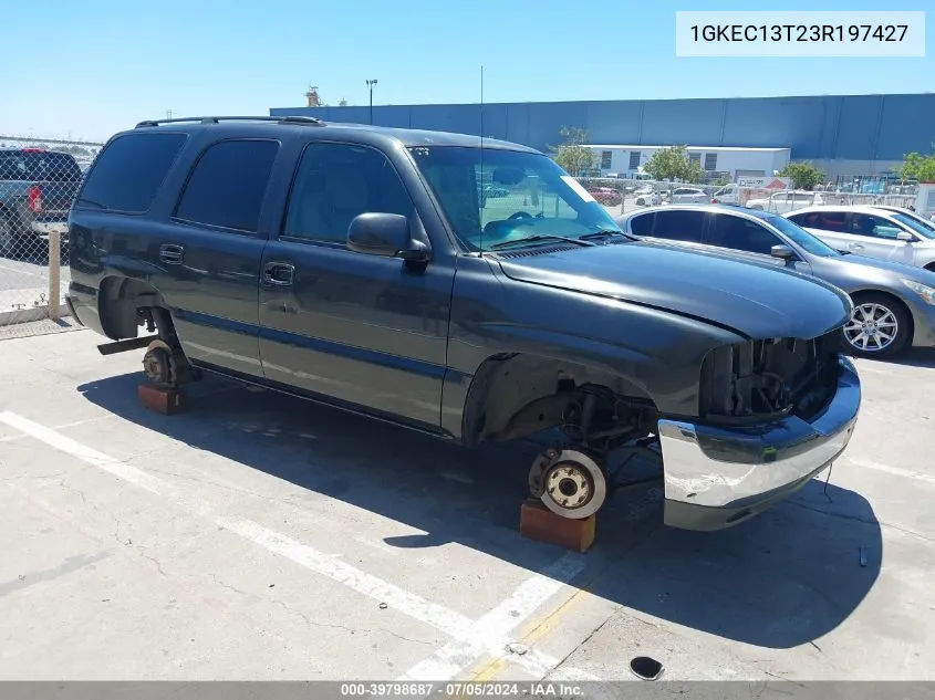 2003 GMC Yukon Sle VIN: 1GKEC13T23R197427 Lot: 39798687