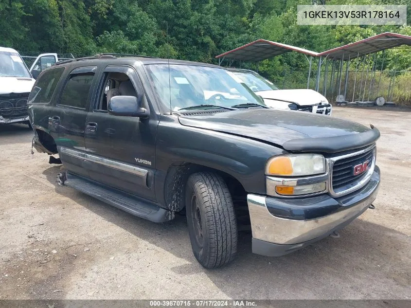 2003 GMC Yukon Sle VIN: 1GKEK13V53R178164 Lot: 39870715