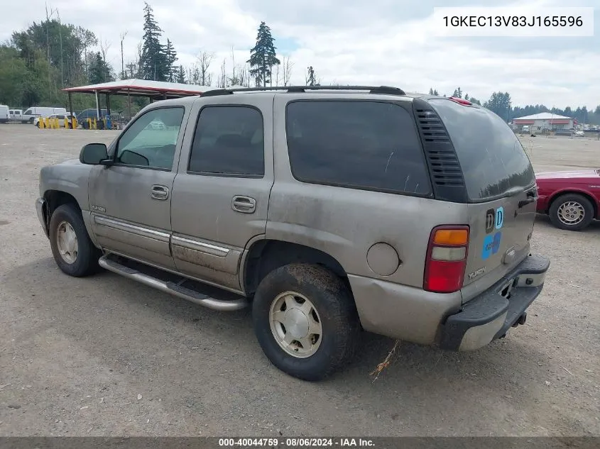 2003 GMC Yukon Sle VIN: 1GKEC13V83J165596 Lot: 40044759