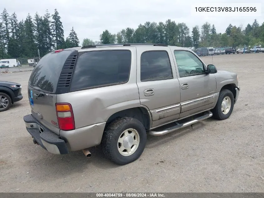 2003 GMC Yukon Sle VIN: 1GKEC13V83J165596 Lot: 40044759