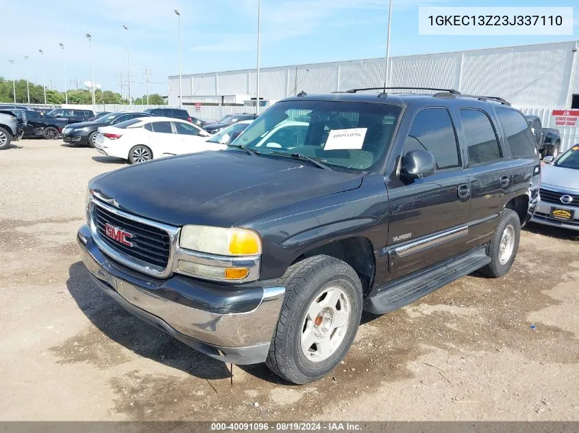 2003 GMC Yukon Slt VIN: 1GKEC13Z23J337110 Lot: 40091096