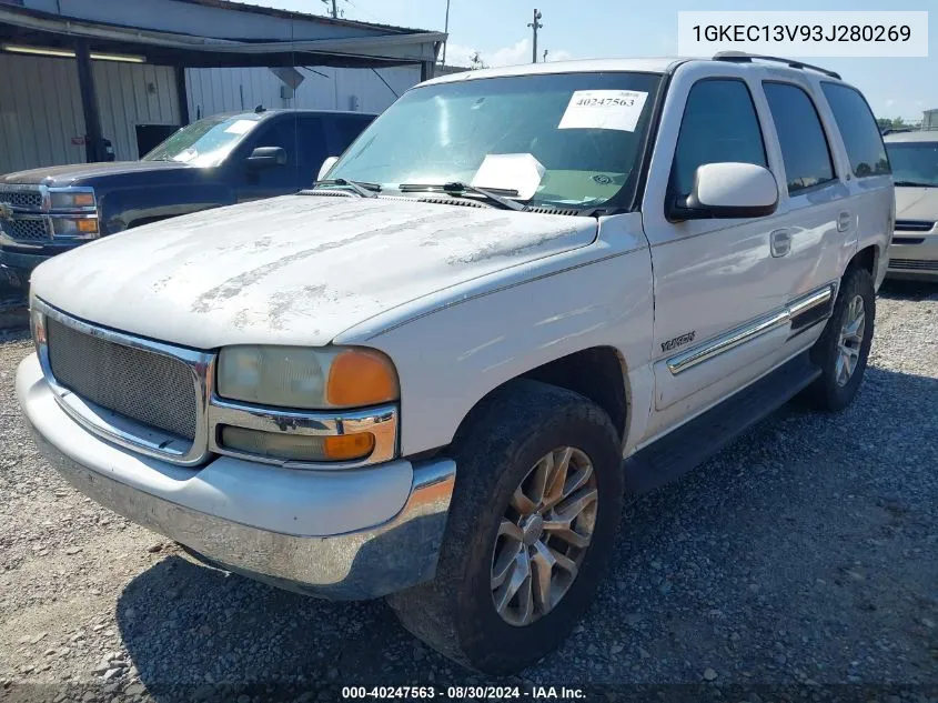 2003 GMC Yukon Slt VIN: 1GKEC13V93J280269 Lot: 40247563