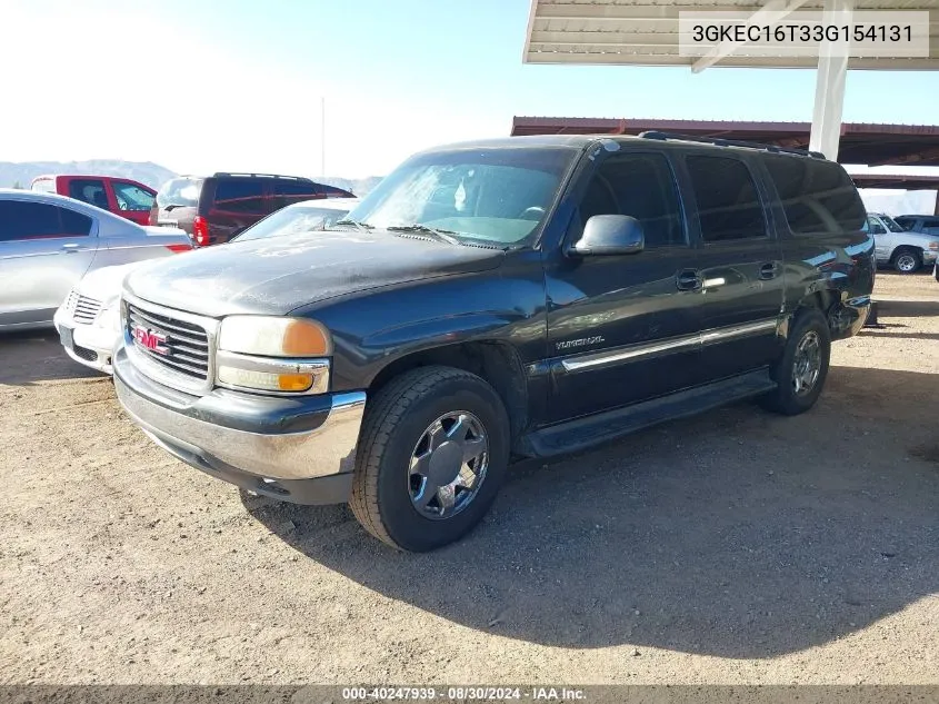 2003 GMC Yukon Xl 1500 Sle VIN: 3GKEC16T33G154131 Lot: 40247939