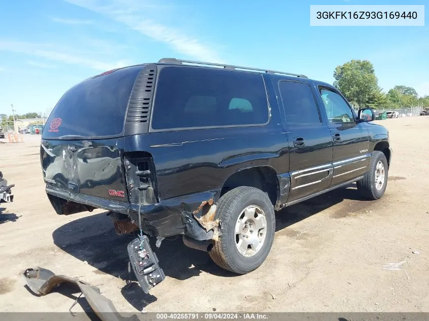 2003 GMC Yukon Xl 1500 Slt VIN: 3GKFK16Z93G169440 Lot: 40255791