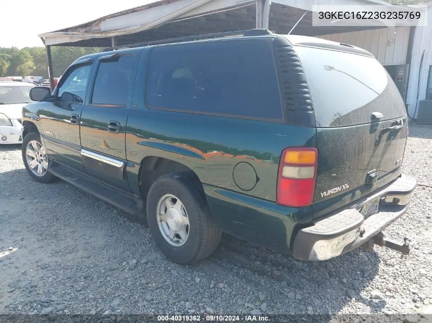 2003 GMC Yukon Xl 1500 Slt VIN: 3GKEC16Z23G235769 Lot: 40319362