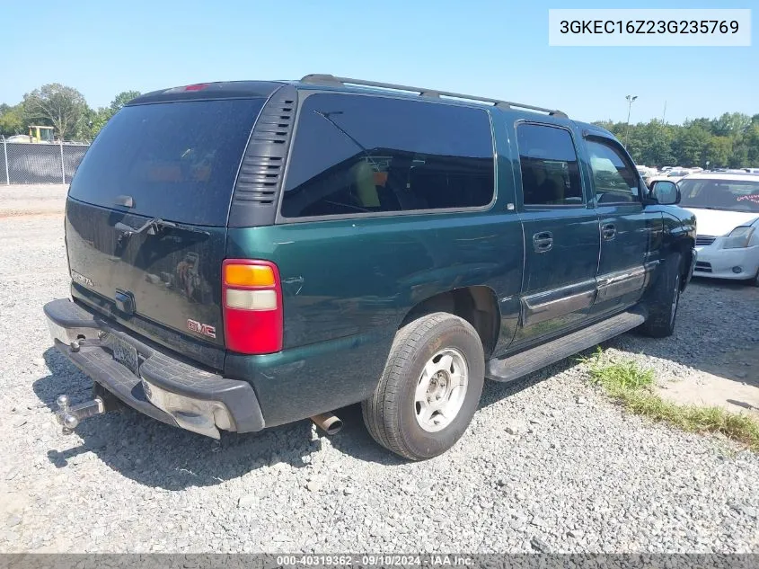 2003 GMC Yukon Xl 1500 Slt VIN: 3GKEC16Z23G235769 Lot: 40319362