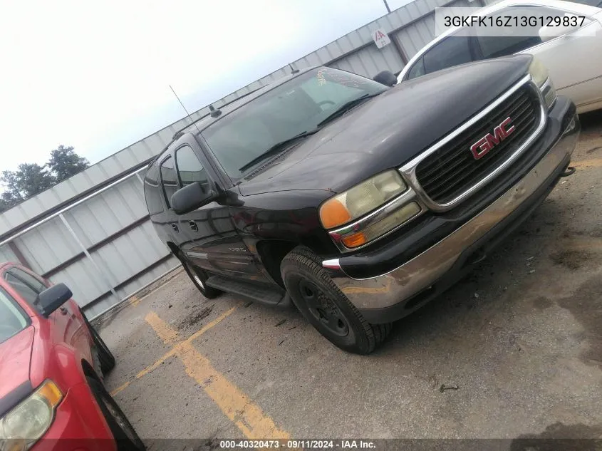 2003 GMC Yukon Xl 1500 Slt VIN: 3GKFK16Z13G129837 Lot: 40320473