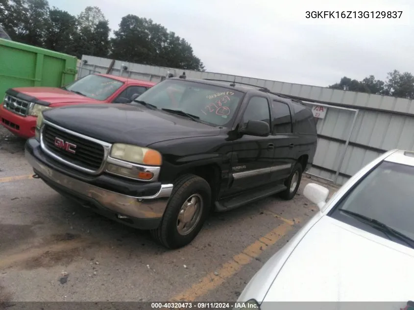 2003 GMC Yukon Xl 1500 Slt VIN: 3GKFK16Z13G129837 Lot: 40320473