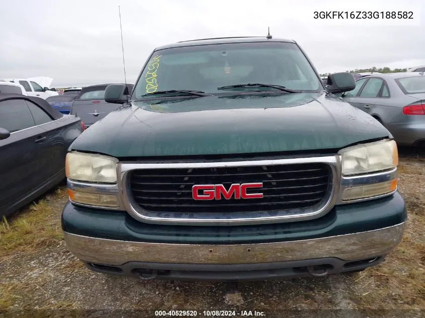 3GKFK16Z33G188582 2003 GMC Yukon Xl K1500