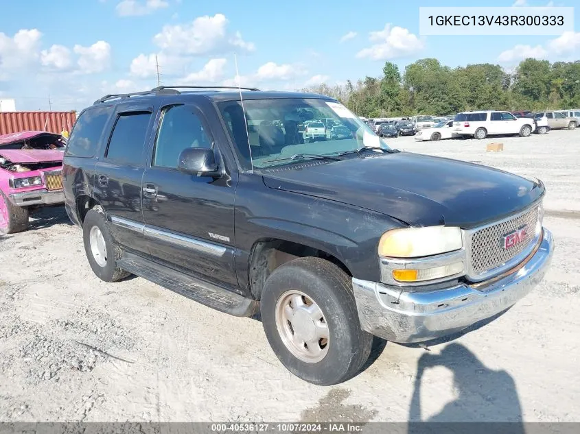 2003 GMC Yukon Slt VIN: 1GKEC13V43R300333 Lot: 40536127