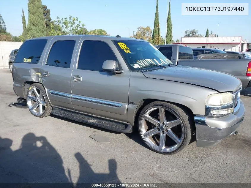 2003 GMC Yukon Slt VIN: 1GKEC13T73J197440 Lot: 40550123