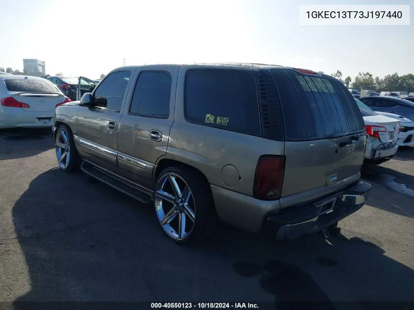 2003 GMC Yukon Slt VIN: 1GKEC13T73J197440 Lot: 40550123