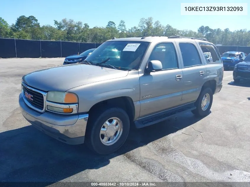 2003 GMC Yukon Slt VIN: 1GKEC13Z93R132093 Lot: 40553642