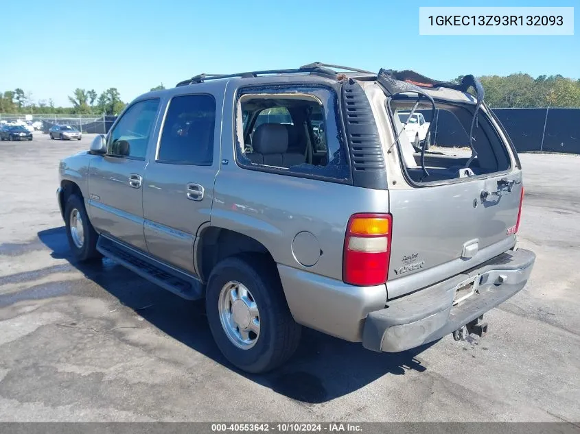 2003 GMC Yukon Slt VIN: 1GKEC13Z93R132093 Lot: 40553642