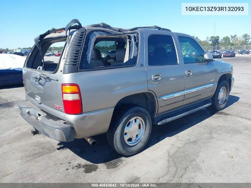 2003 GMC Yukon Slt VIN: 1GKEC13Z93R132093 Lot: 40553642