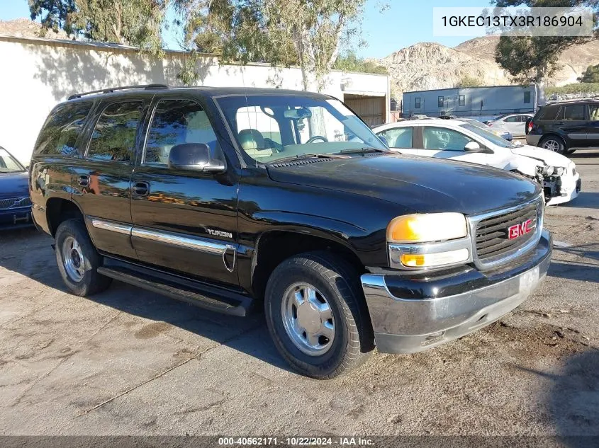 2003 GMC Yukon Slt VIN: 1GKEC13TX3R186904 Lot: 40562171