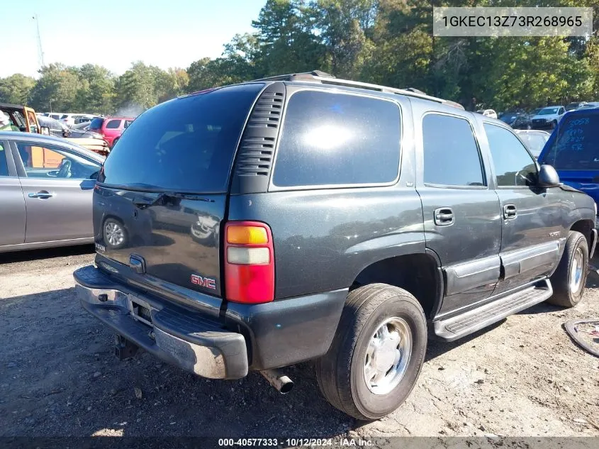 2003 GMC Yukon Slt VIN: 1GKEC13Z73R268965 Lot: 40577333