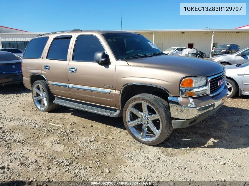 2003 GMC Yukon Slt VIN: 1GKEC13Z83R129797 Lot: 40628963