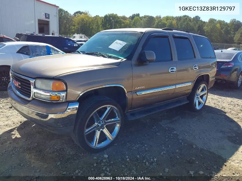 1GKEC13Z83R129797 2003 GMC Yukon Slt