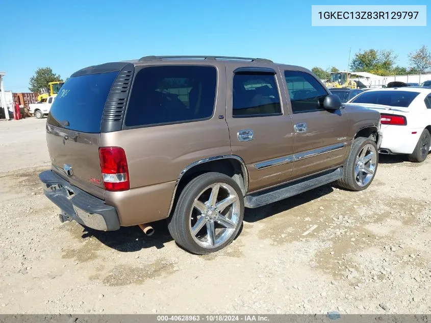 2003 GMC Yukon Slt VIN: 1GKEC13Z83R129797 Lot: 40628963