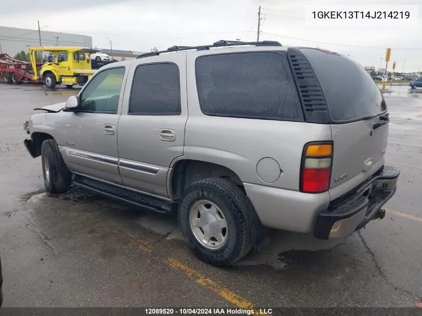 1GKEK13T14J214219 2004 GMC Yukon