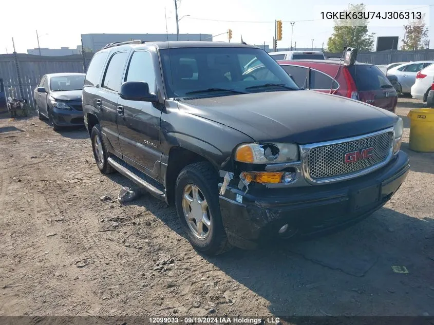 2004 GMC Yukon VIN: 1GKEK63U74J306313 Lot: 12099033