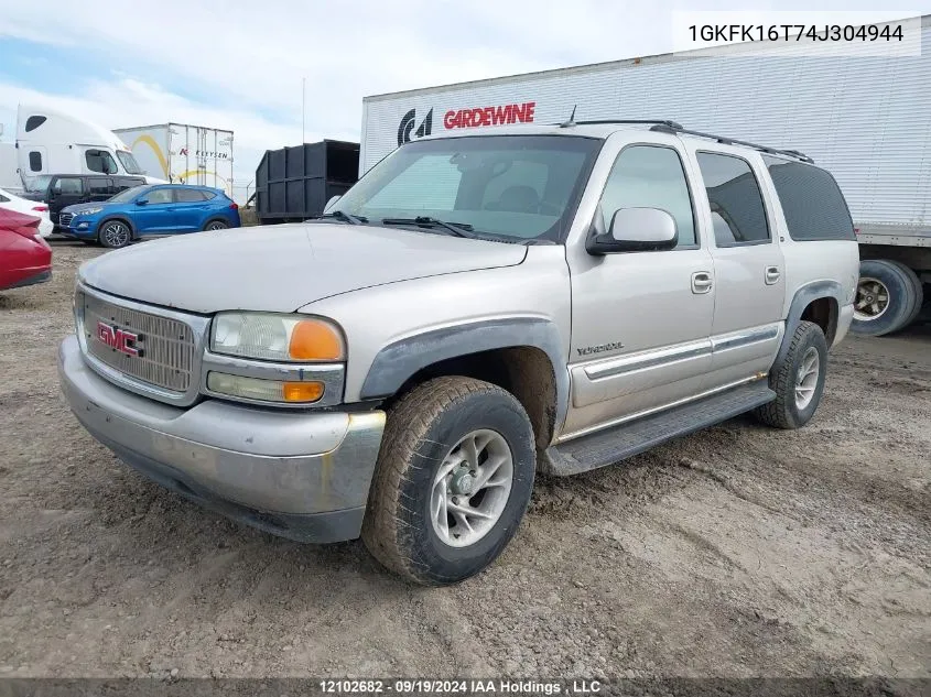 2004 GMC Yukon Xl VIN: 1GKFK16T74J304944 Lot: 12102682