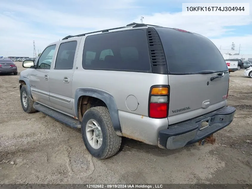 2004 GMC Yukon Xl VIN: 1GKFK16T74J304944 Lot: 12102682