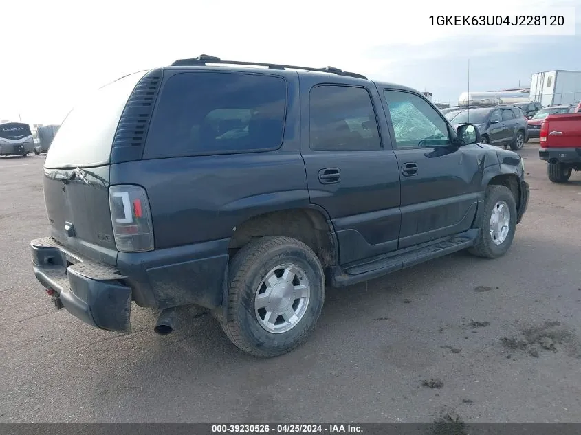 1GKEK63U04J228120 2004 GMC Yukon Denali