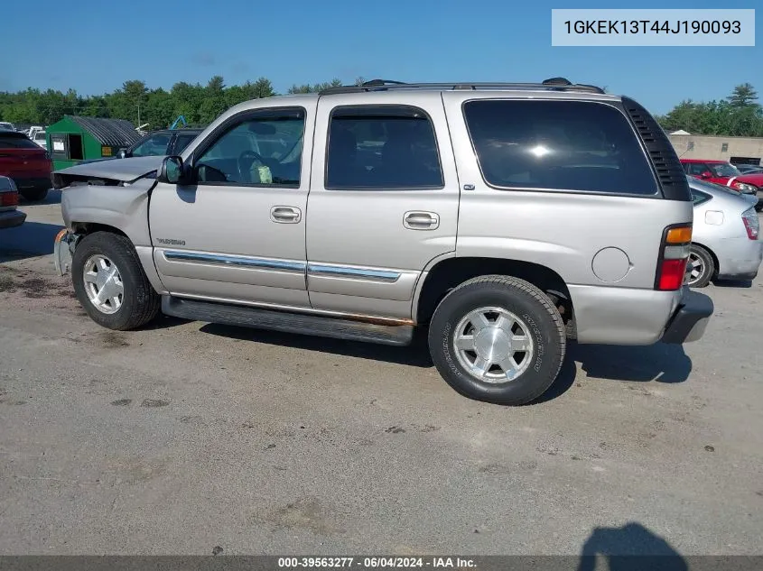 1GKEK13T44J190093 2004 GMC Yukon Slt