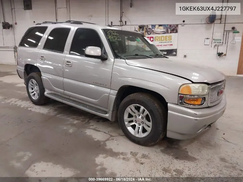 2004 GMC Yukon Denali VIN: 1GKEK63UX4J227797 Lot: 39669922