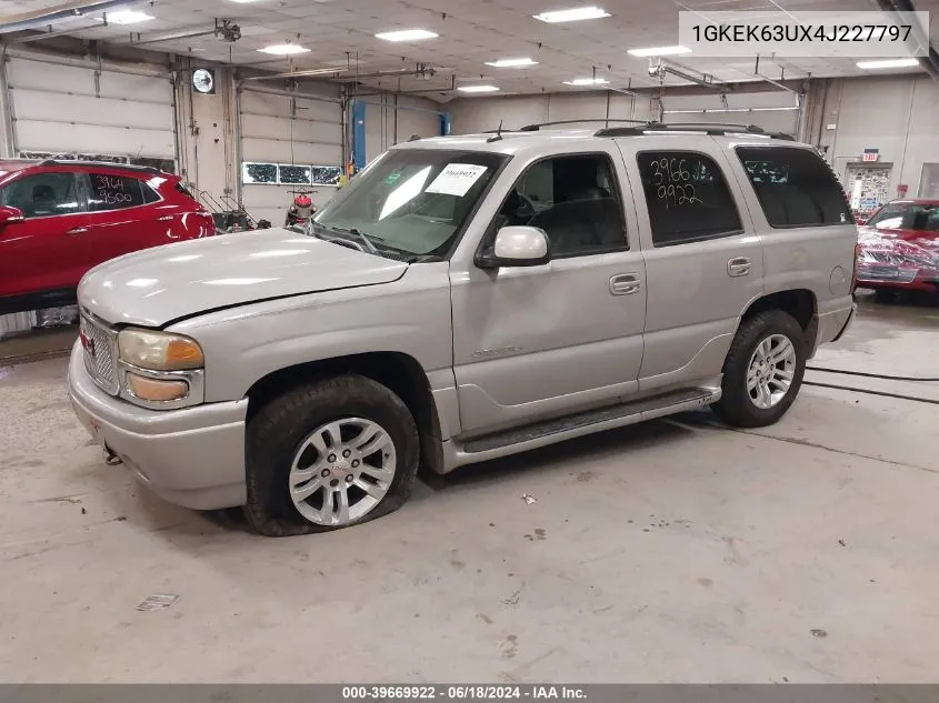 2004 GMC Yukon Denali VIN: 1GKEK63UX4J227797 Lot: 39669922