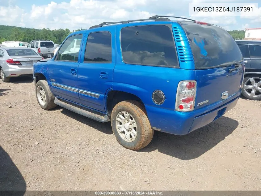 2004 GMC Yukon Slt VIN: 1GKEC13Z64J187391 Lot: 39838683