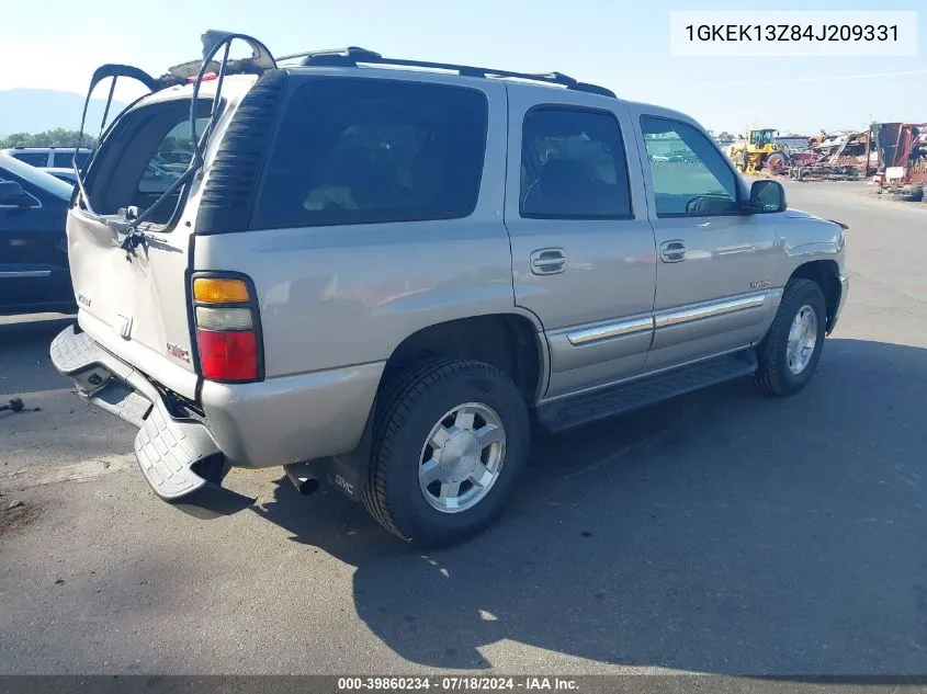 2004 GMC Yukon Slt VIN: 1GKEK13Z84J209331 Lot: 39860234