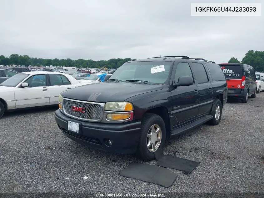 2004 GMC Yukon Xl 1500 Denali VIN: 1GKFK66U44J233093 Lot: 39881658