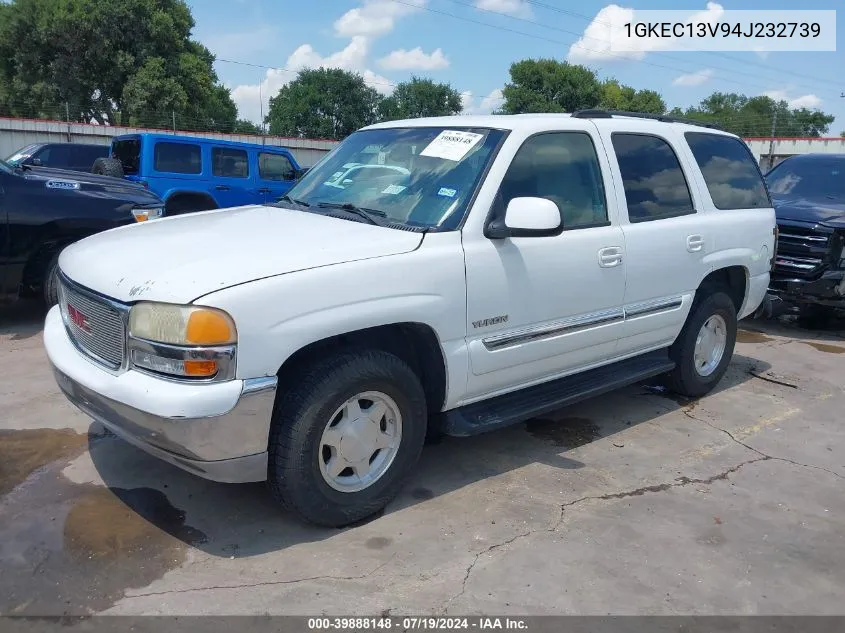 2004 GMC Yukon Sle VIN: 1GKEC13V94J232739 Lot: 39888148