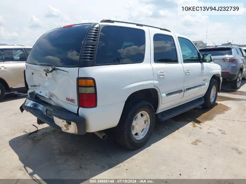 2004 GMC Yukon Sle VIN: 1GKEC13V94J232739 Lot: 39888148