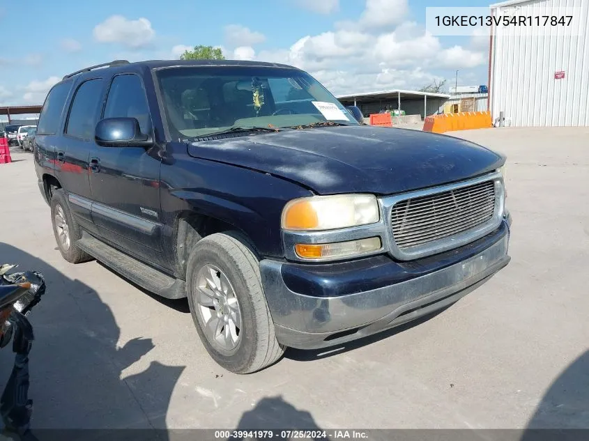 2004 GMC Yukon Sle VIN: 1GKEC13V54R117847 Lot: 39941979