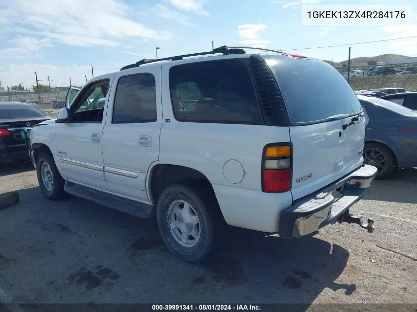 2004 GMC Yukon Slt VIN: 1GKEK13ZX4R284176 Lot: 39991341