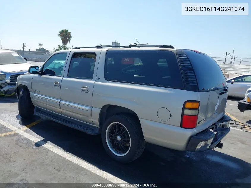 2004 GMC Yukon Xl 1500 Slt VIN: 3GKEC16T14G241074 Lot: 40088655