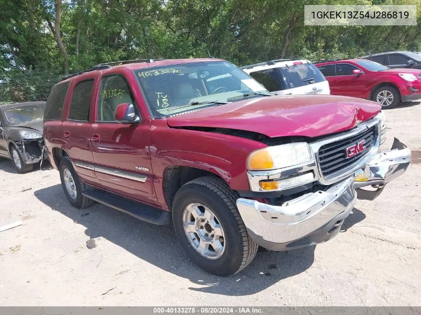 2004 GMC Yukon Slt VIN: 1GKEK13Z54J286819 Lot: 40133275