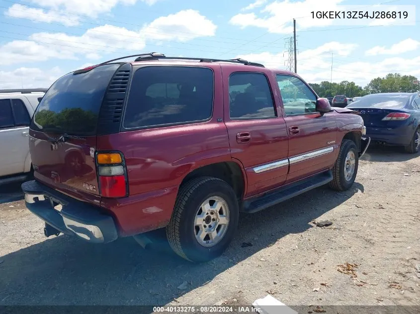 2004 GMC Yukon Slt VIN: 1GKEK13Z54J286819 Lot: 40133275