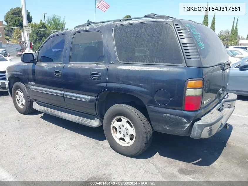 2004 GMC Yukon Slt VIN: 1GKEC13T54J317561 Lot: 40146149