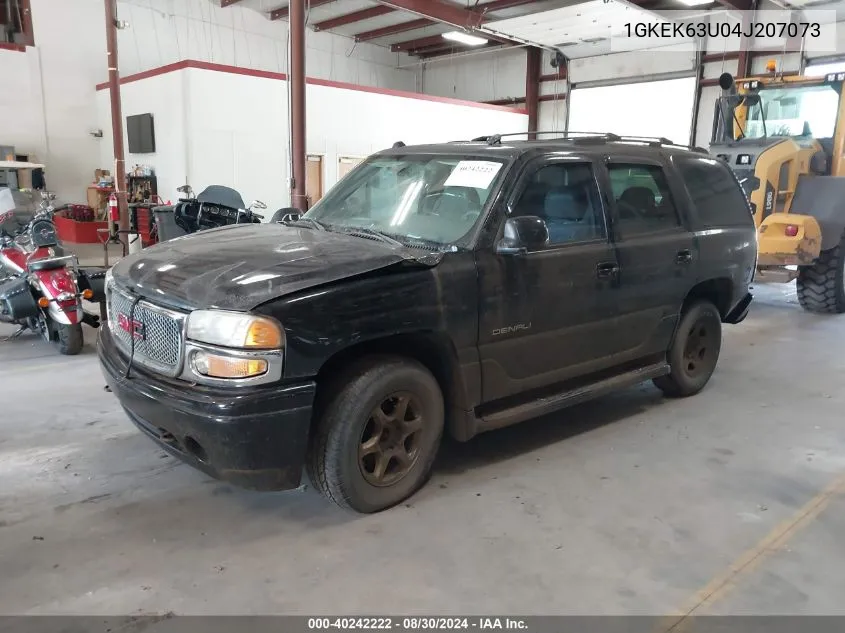 2004 GMC Yukon Denali VIN: 1GKEK63U04J207073 Lot: 40242222