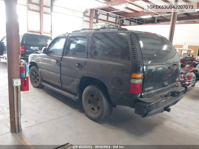 2004 GMC Yukon Denali VIN: 1GKEK63U04J207073 Lot: 40242222