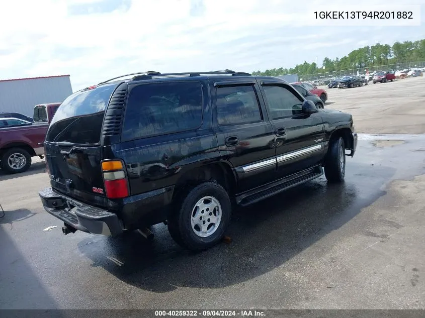 2004 GMC Yukon Slt VIN: 1GKEK13T94R201882 Lot: 40259322