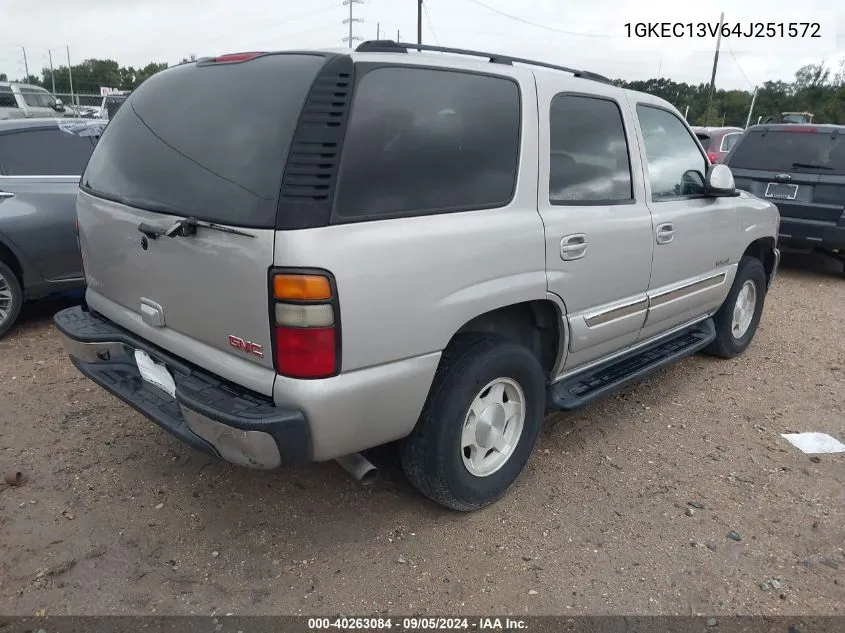 2004 GMC Yukon Sle VIN: 1GKEC13V64J251572 Lot: 40263084